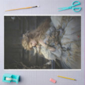 青いドレスを着たレディーバード 薄葉紙 (クラフト)