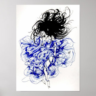 青いドレスを着た悪魔 ポスター