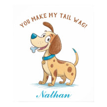 青いドードルよくはしゃぐペット、フロッピー耳の子犬