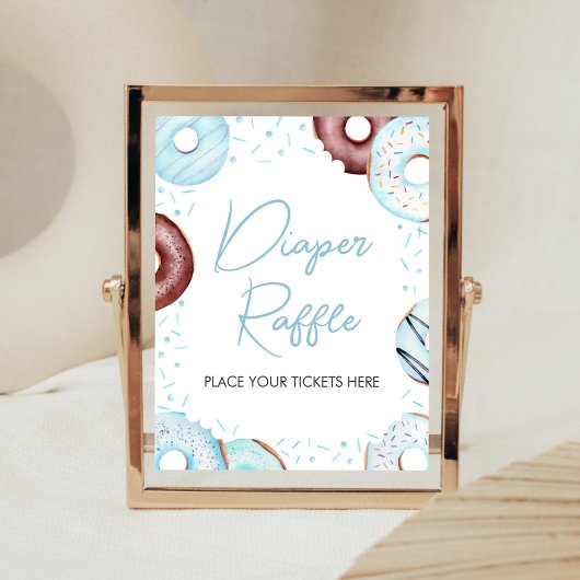 青いドーナツとおむつおむつラッフル ポスター