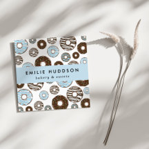 青いドーナツのパターン，ケーキ屋，ペストリーショップ