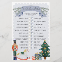 青いナツクラッカーは母親よりもむしろ赤ちゃんシャワーゲーム