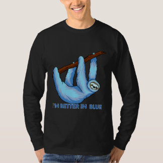 青いナマケモノの方が好い Tシャツ