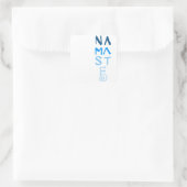 青いナマステ語 スクエアシール (バッグ)