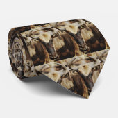 青いヌーのサファリアフリカ ネクタイ (ロール)