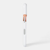 青いネイルスタイル iPhone 16ケース (右側面)