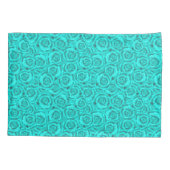 青いネオン 枕カバー (裏面)