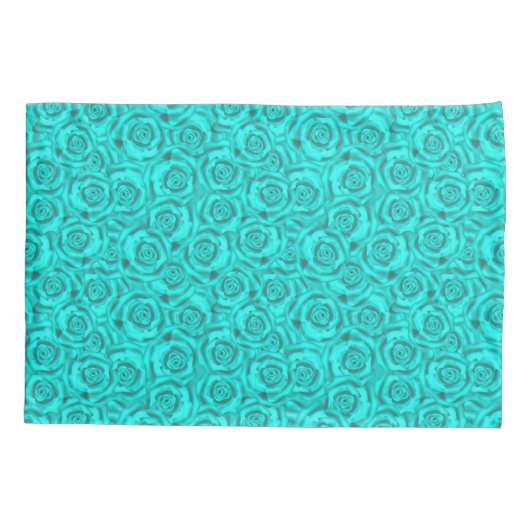 青いネオン 枕カバー (裏面)