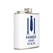 青いネクタイの介添え人 フラスク (右)