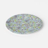 青いネズミとネズミ ペーパープレート (アングル)