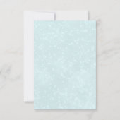 青いノルディッククリスマスツリーのトナカイのペア　Save The Date 招待状 (裏面)