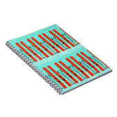 青いノートに赤いスキー ノートブック (右側)