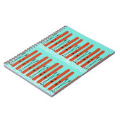 青いノートに赤いスキー ノートブック (左側)