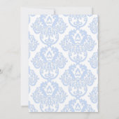 青いハイドランジアのブライダルシャワーをする前に何か青いもの 招待状 (裏面)