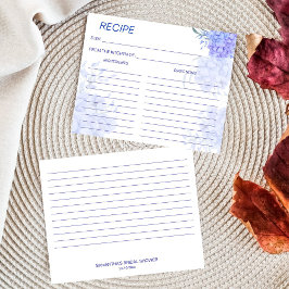 青いハイドランジアのブライダルシャワーレシピ