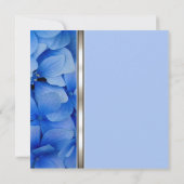 青いハイドレンチアの葬儀案内 案内状 (裏面)