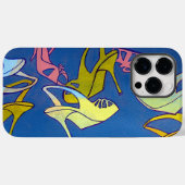 青いハイヒールのアートワーク – 靴の愛のために Case-Mate iPhoneケース (裏面 (横))