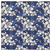 青いハイビスカス ファブリック (見本)