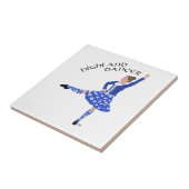 青いハイランドのダンサー タイル (側面)