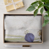 青いハチドリの鳥のラッパスイセンの花のティッシュペーパー 薄葉紙 (ギフト)