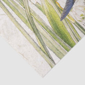 青いハチドリの鳥のラッパスイセンの花のティッシュペーパー 薄葉紙 (詳細)