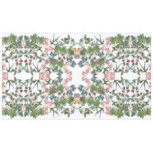 青いハチドリの鳥の熱帯花のテーブルクロス テーブルクロス (正面(横))