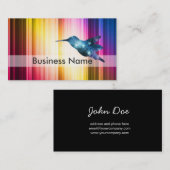 青いハチドリ 名刺 (正面/裏面)