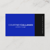 青いハニカムチタン名刺 名刺 (裏面)