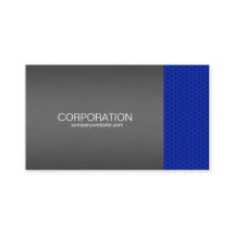青いハニカムチタン名刺