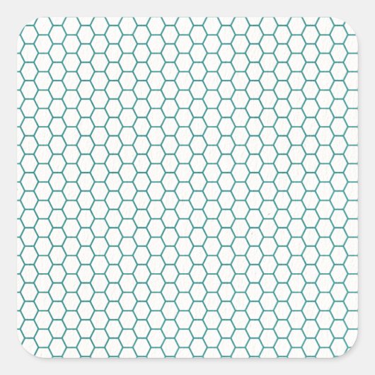 青いハニーコーム スクエアシール (正面)