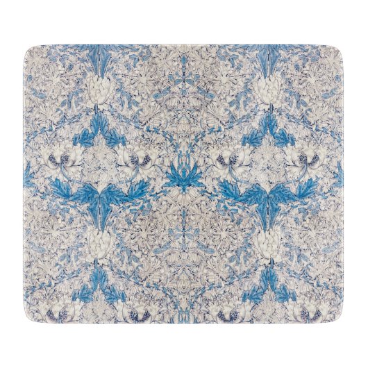 青いハニーサックル(William Morris著) カッティングボード (正面)