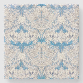 青いハニーサックル（William Morris著） ストーンコースター