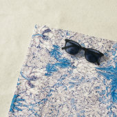 青いハニーサックル（William Morris著） ビーチタオル (インサイチュ)