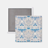 青いハニーサックル（William Morris著） マグネット (正面/裏面)