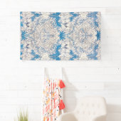 青いハニーサックル（William Morris著） 横断幕 (インサイチュ)