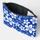 青いハワイのパタ王室のーン アクセサリーポーチ (見開き)