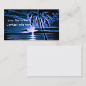 青いハワイの日没 名刺 (正面/裏面)