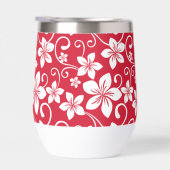 青いハワイの模様（赤） (右面)