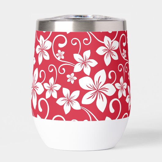 青いハワイの模様（赤） (正面)