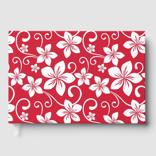 青いハワイの模様（赤） ゲストブック (正面)