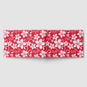 青いハワイの模様（赤） ゲストブック (全面)