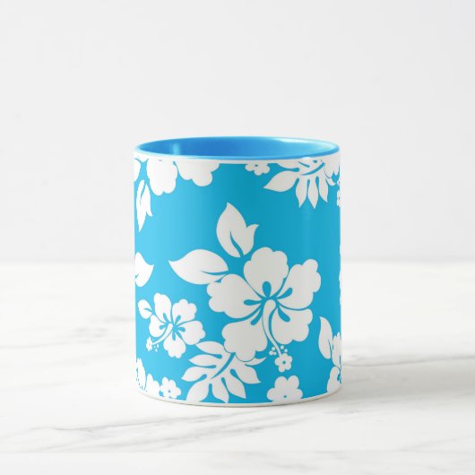 青いハワイアン マグカップ (中央)