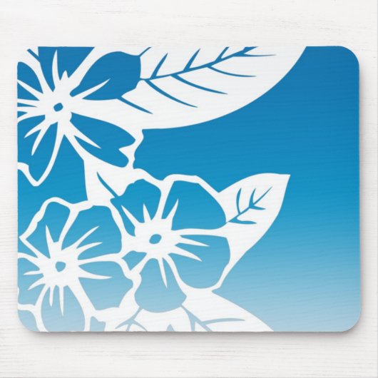青いハワイ マウスパッド (正面)