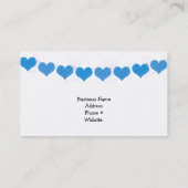 青いハートのストリング 名刺 (裏面)