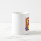 青いハートのマグ コーヒーマグカップ (中央)