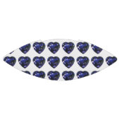 青いハートパターン アメリカンフットボール (パネル)