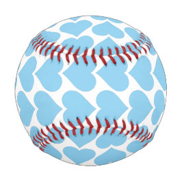 青いハートパターン、ロマンチック、愛 野球ボール