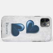 青いハートパーソナライズされたCase-Mate iPhoneケース Case-Mate iPhoneケース (裏面(横))
