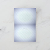 青いハートフローラサンキューカード サンキューカード (内部)