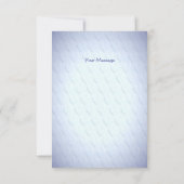 青いハートフローラサンキューカード サンキューカード (裏面)